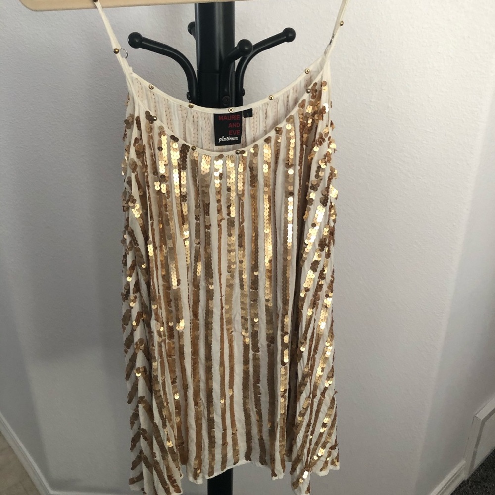 Maurice and Eve Platinum slinky tank